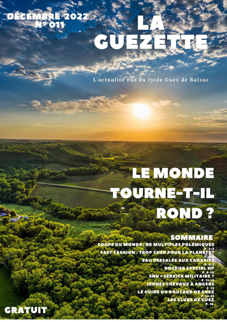 le numéro de décembre 2022 du journal La Guezette