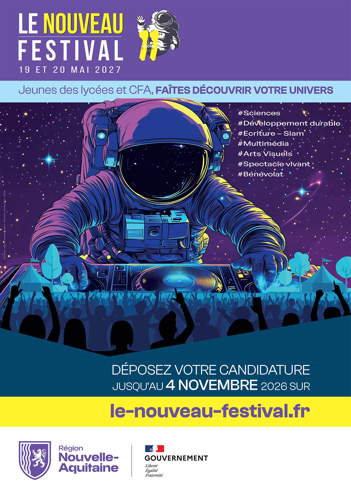 Affiche 11e Nouveau Festival 2027